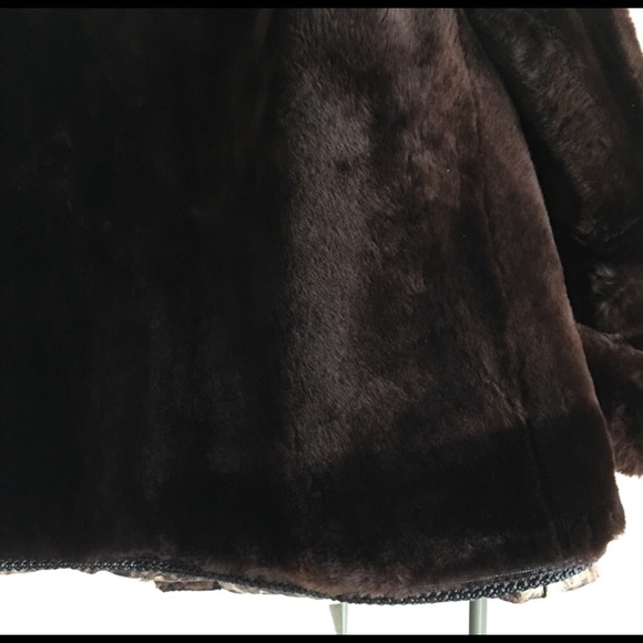 VTG. BEAU MOUTON GENUINE LAMB FUR Jacket SZ S-M - Picture 3 of 9